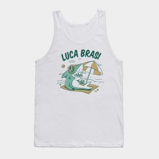 Luca Brasi Fish Funny Godfather Tank Top